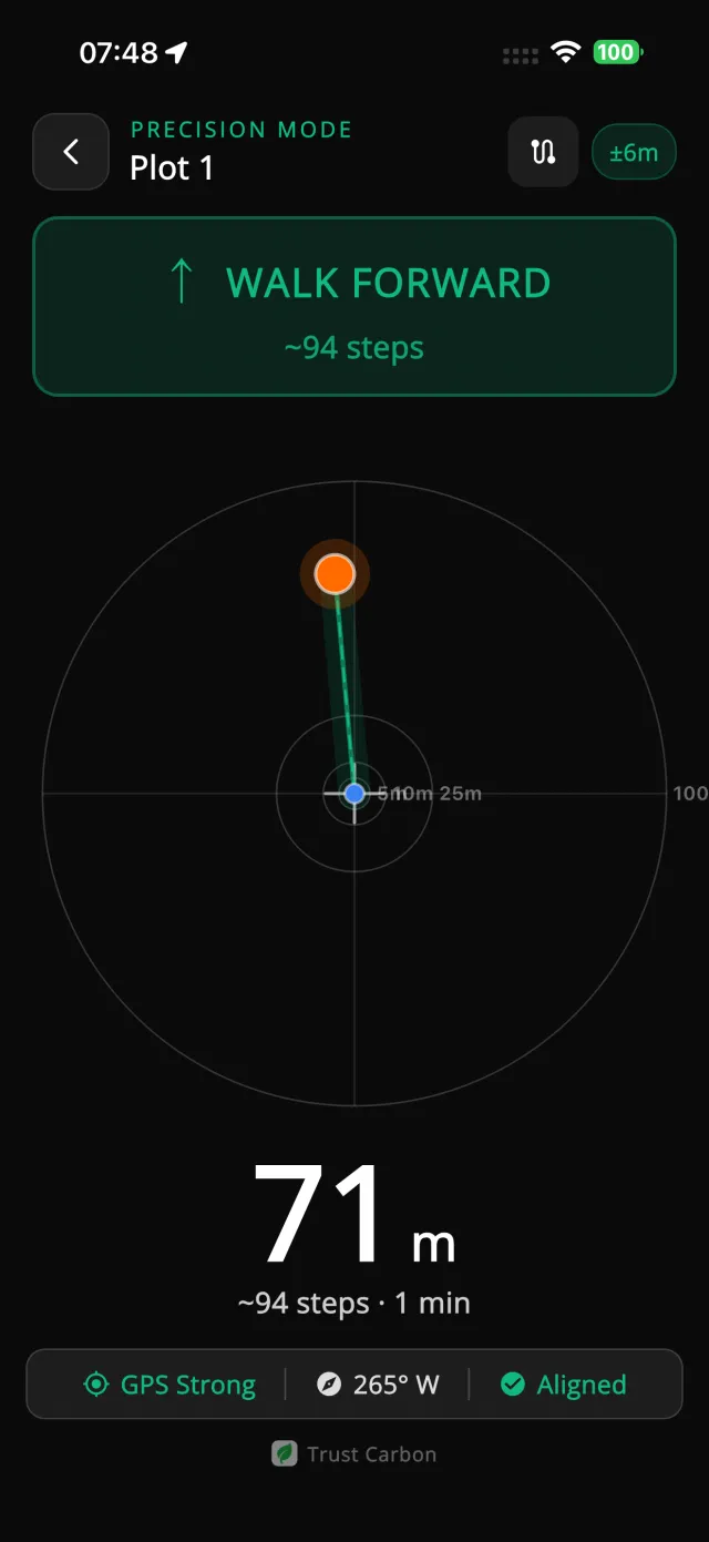 Trust Carbon App - Precision GPS Compass Navigation